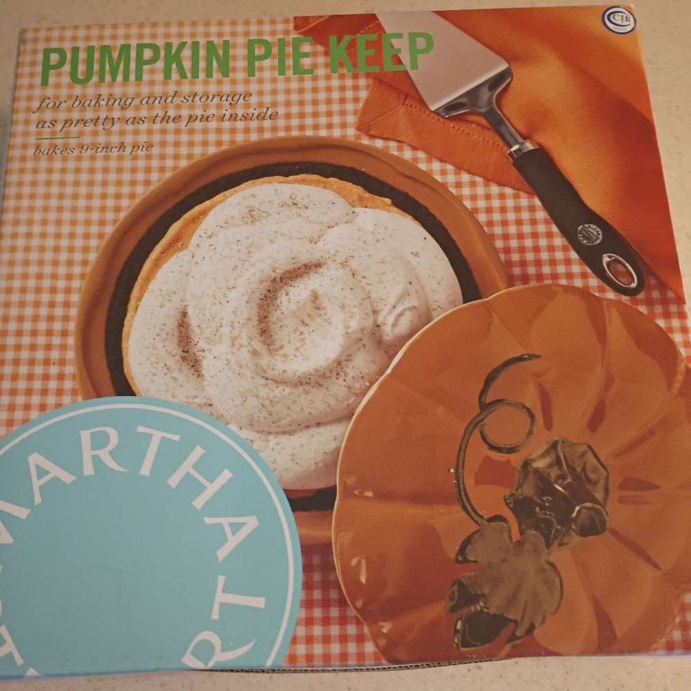 Martha Stewart Orange Pumpkin Pie Keeper
